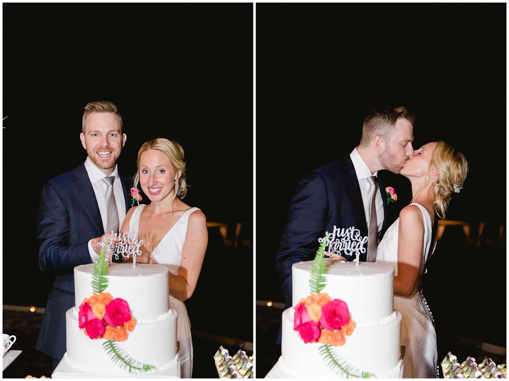 cake cutting cabo wedding